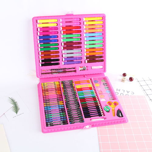 儿童水彩笔绘画套装 启蒙美术学习的理想文具与礼物